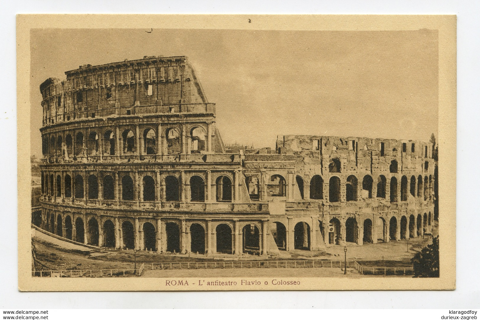 Roma, Colosseum old postcard unused b171212