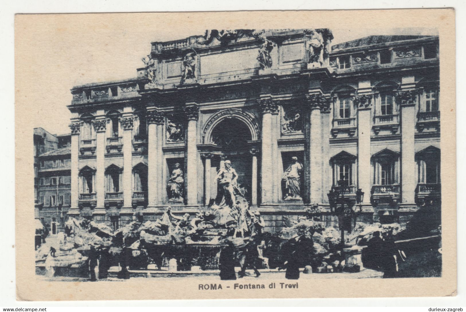 Roma Fontana di Trevi old postcard posted 1925 b250301