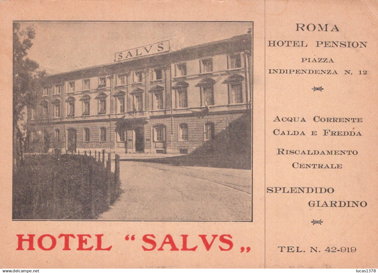 ROMA / HOTEL SALVS