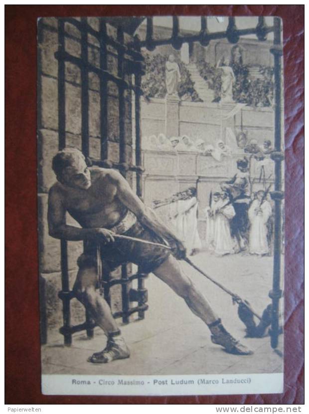 Roma - Künstlerkarte Circo Massimo: Post Ludum