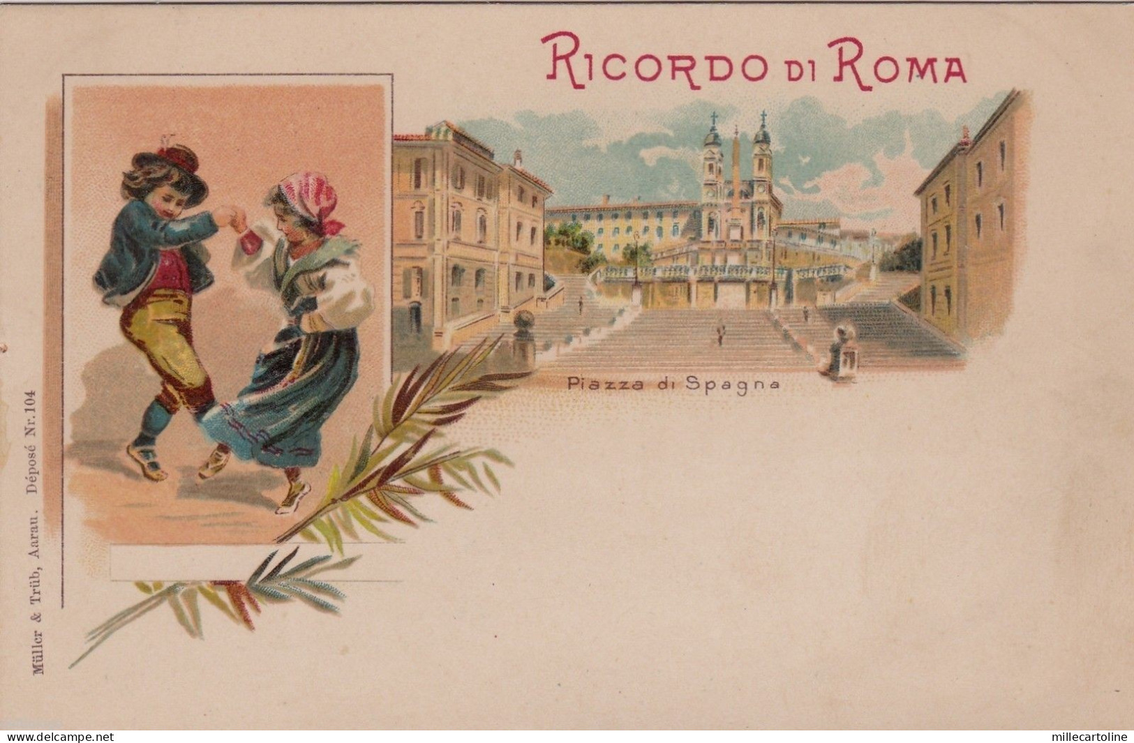 # ROMA: RICORDO DI ROMA- COSTUMI E PIAZZA DI SPAGNA