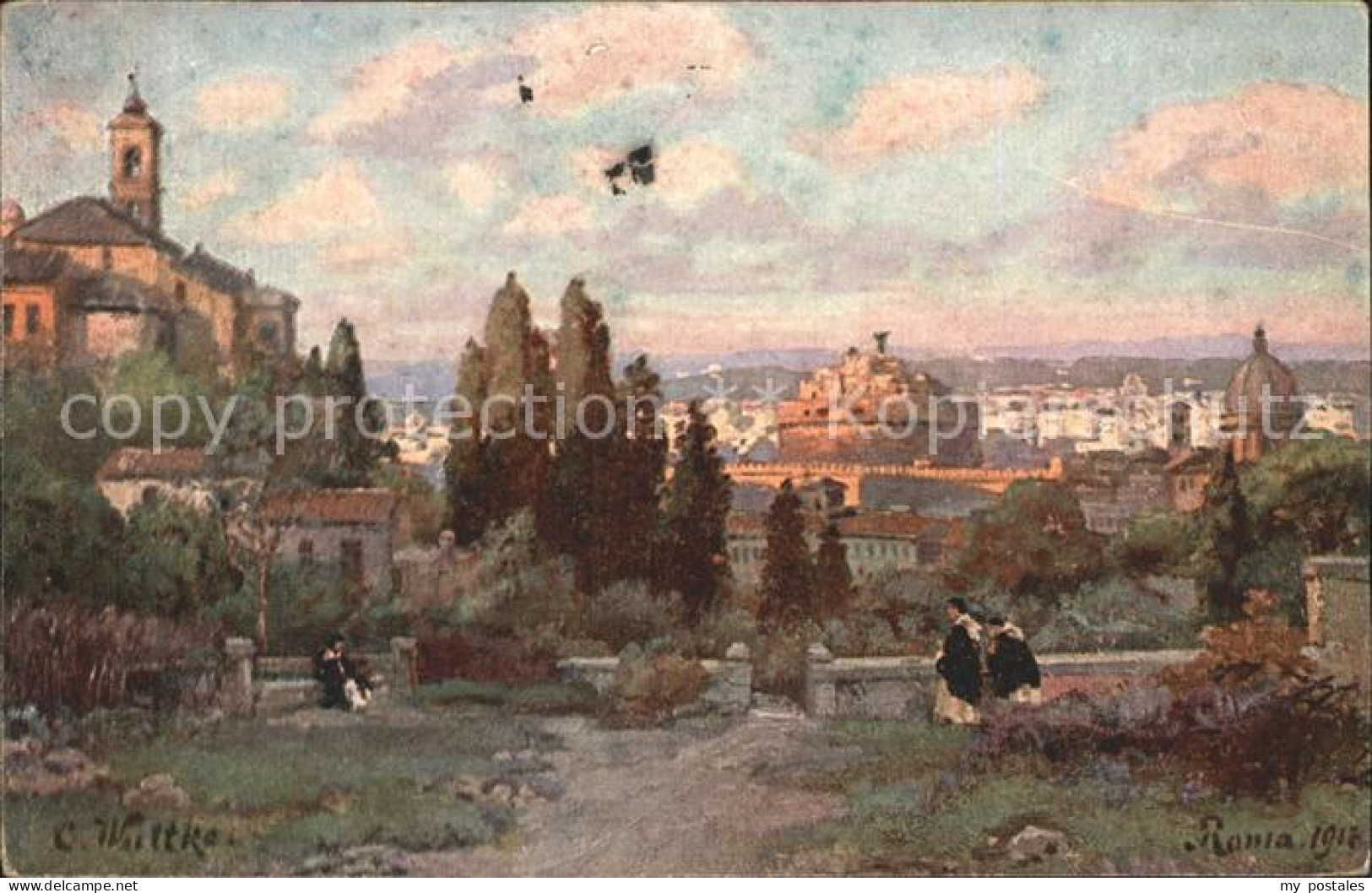 Roma Rom Blick auf Rom von San Onofrio