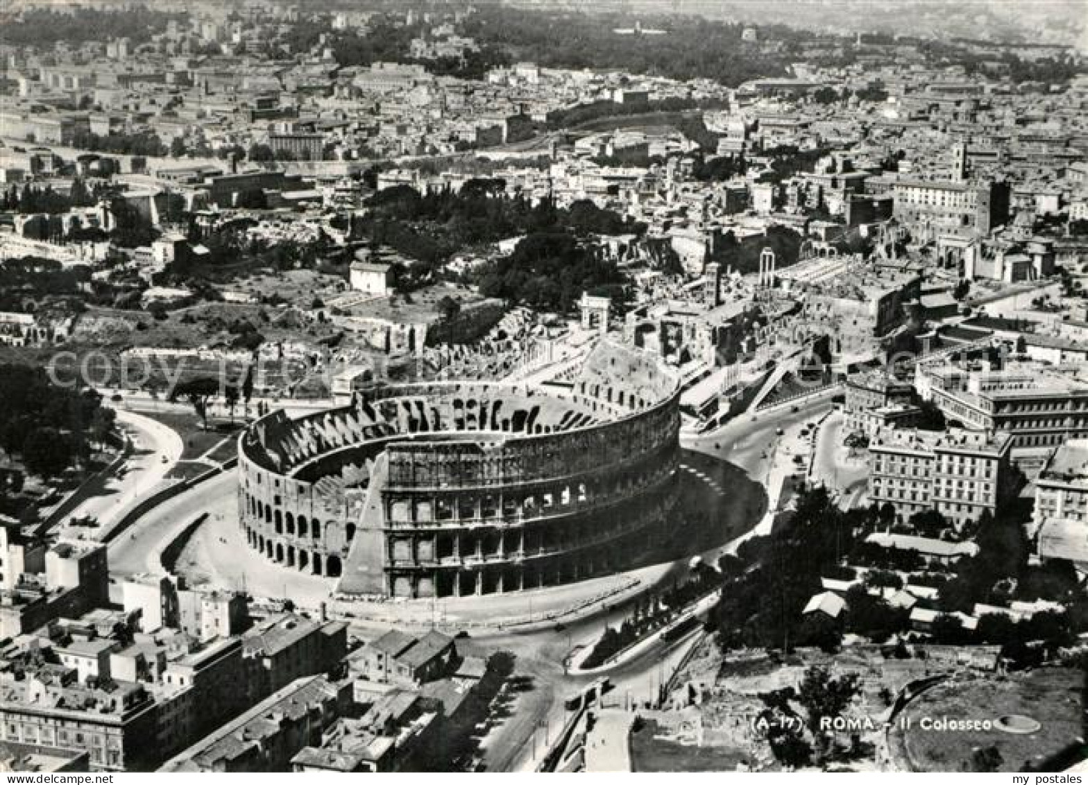 Roma Rom Colosseum Fliegeraufnahme