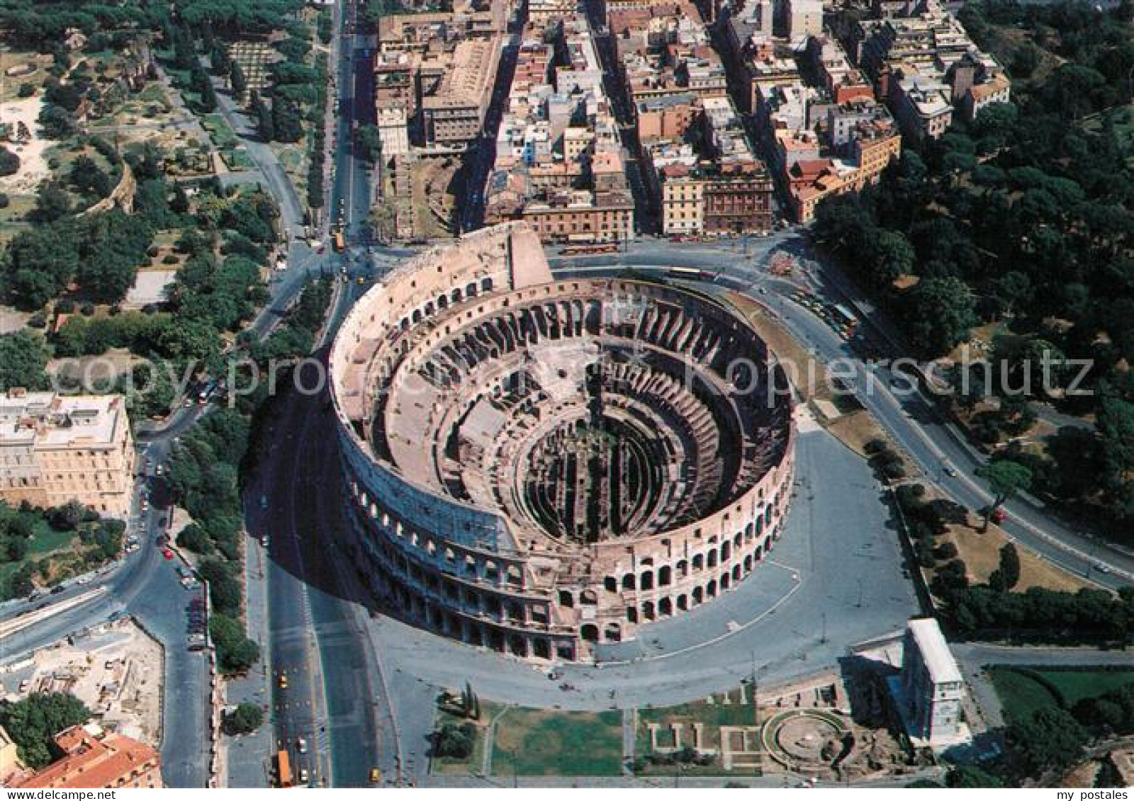 Roma Rom Fliegeraufnahme Colosseum