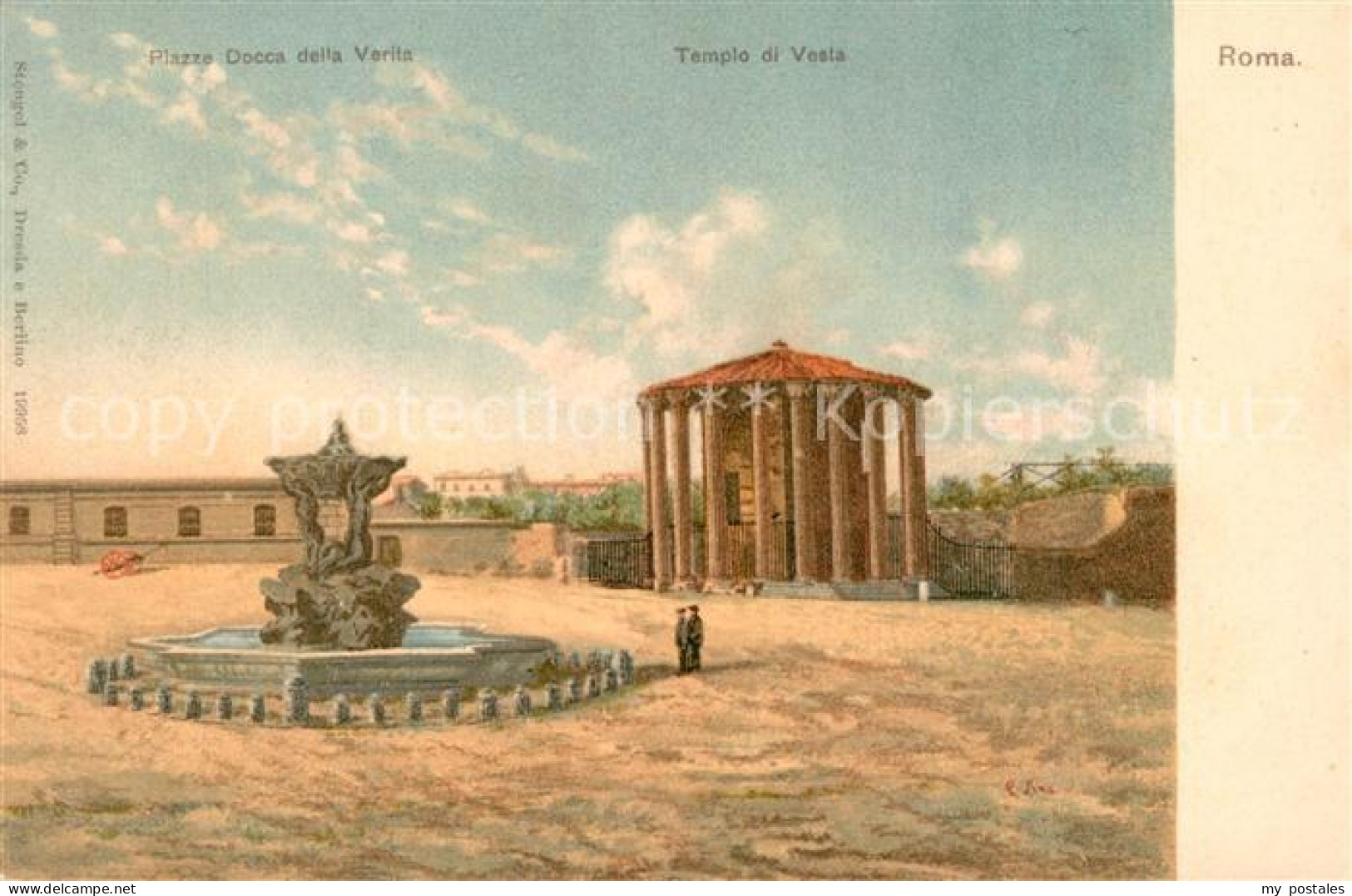 Roma Rom Piazze Docca della Verita Tempio di Vesta