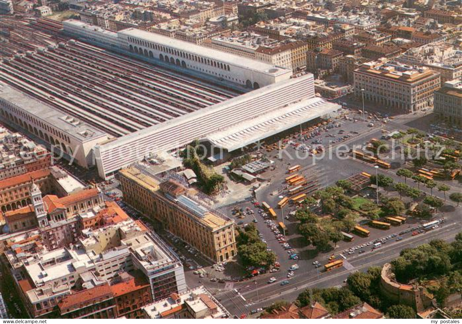 Roma Rom Stazione Termini Fliegeraufnahme