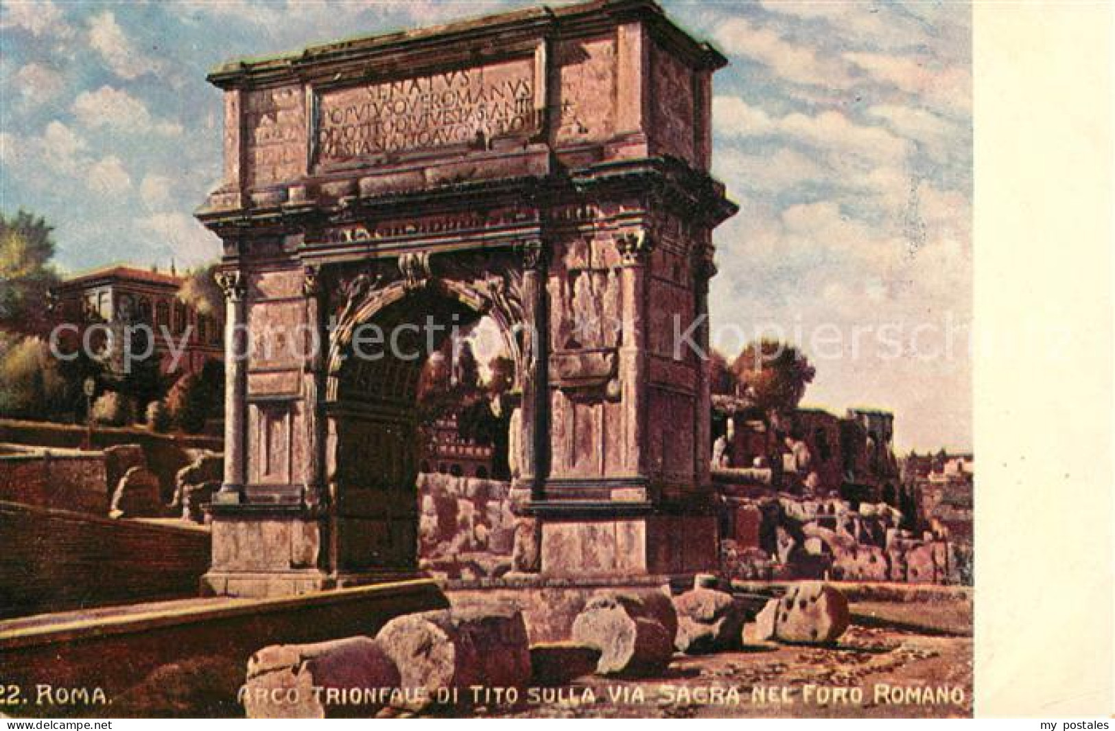 Roma Rom Triumphbogen des Tito Foro Romano