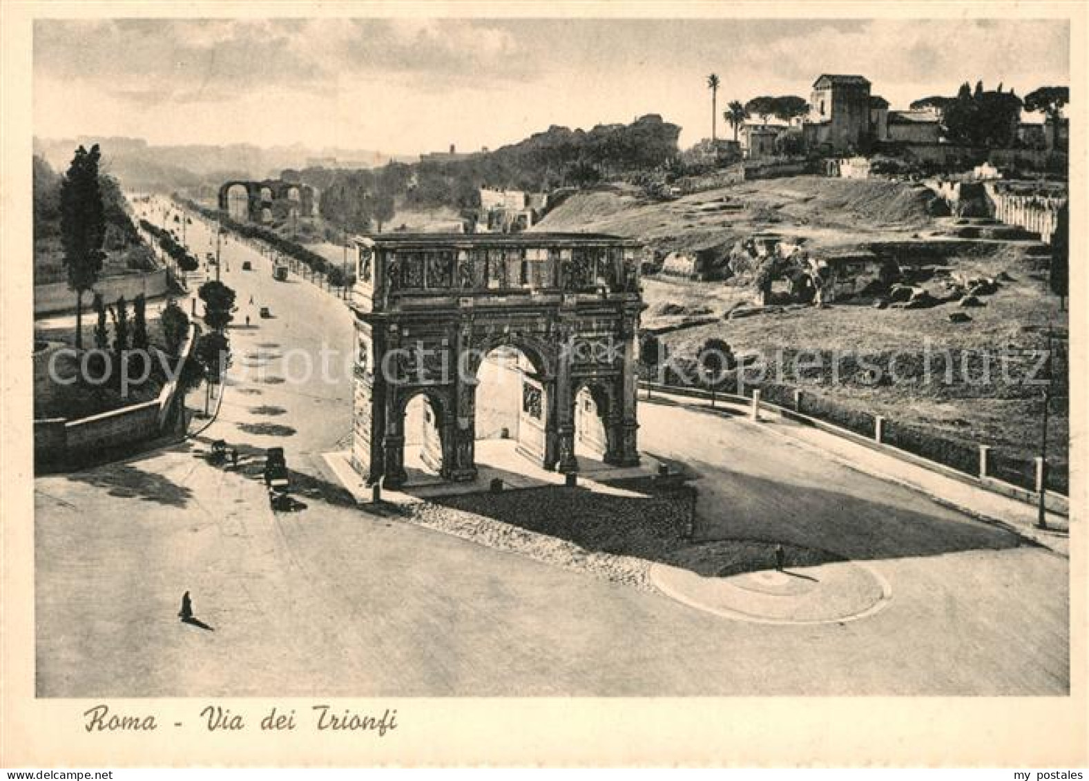 Roma Rom Via dei Trionfi Triumphbogen