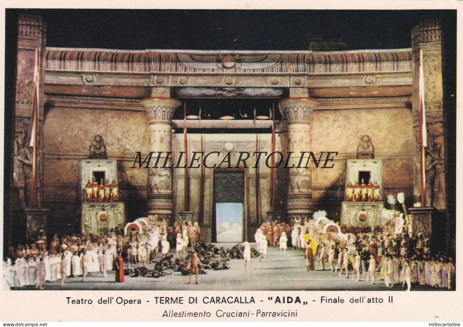 ROMA: Terme di Caracalla - Teatro dell'Opera "Aida"- finale atto II