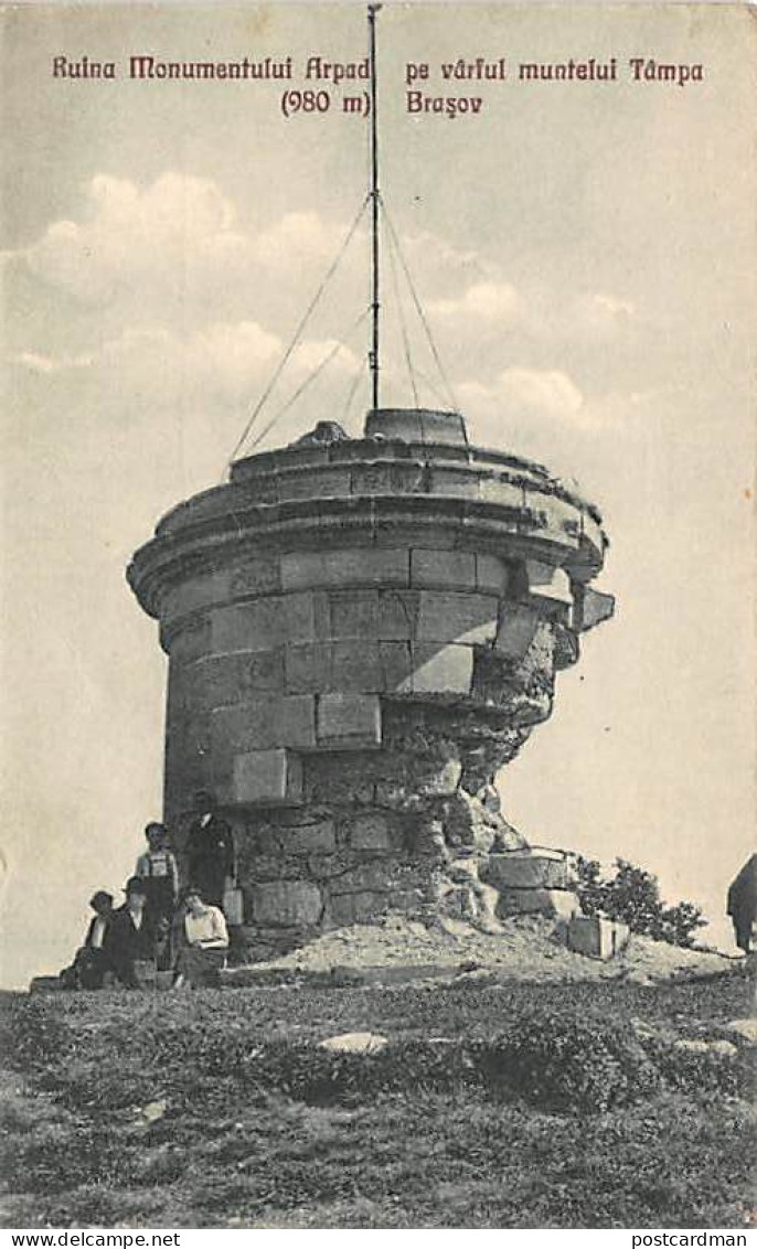 România - BRASOV - Ruina Monumentul Arpad pe varfuk muntelui Tampa (980 m)