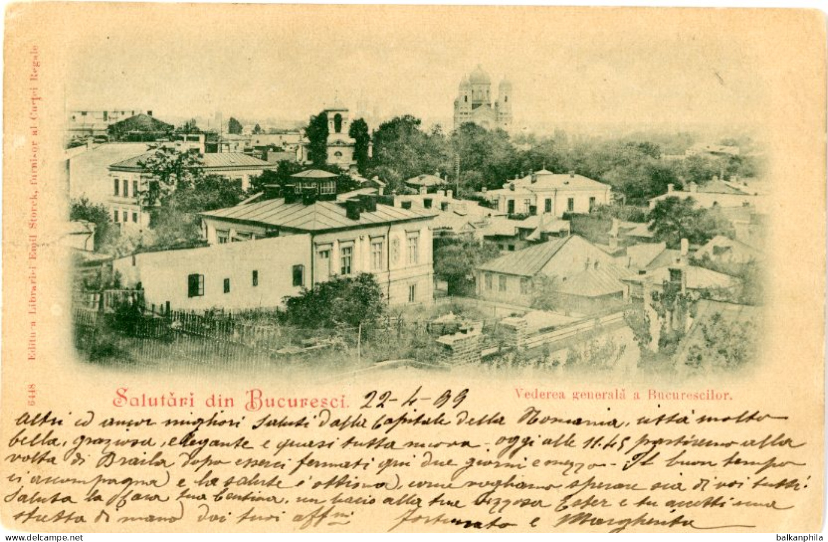 Romania Bucharest 1899 to Italy