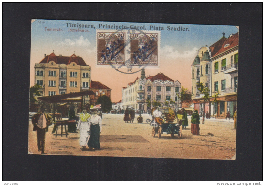 Romania PPC Timisoara Principele Carol Piata Scudier