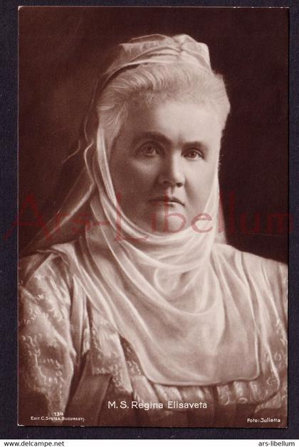 Postcard / CPA / ROYALTY / Romania / Roumanie / Regina Elisaveta / Foto Julietta / Bucuresti / Edit. Sfetea / unused