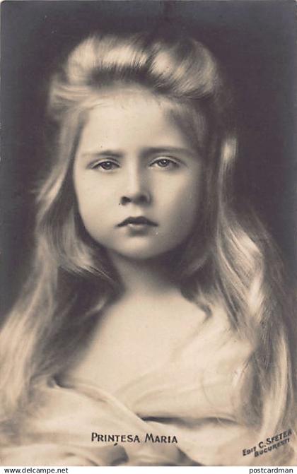 Romania - Princess Marie of Romania - REAL PHOTO - Publ. C. Sfetea