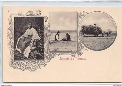 Romania - Salutari din Romania - Peasant types - Tipuri de tarani - Ed. Stengel & Co.