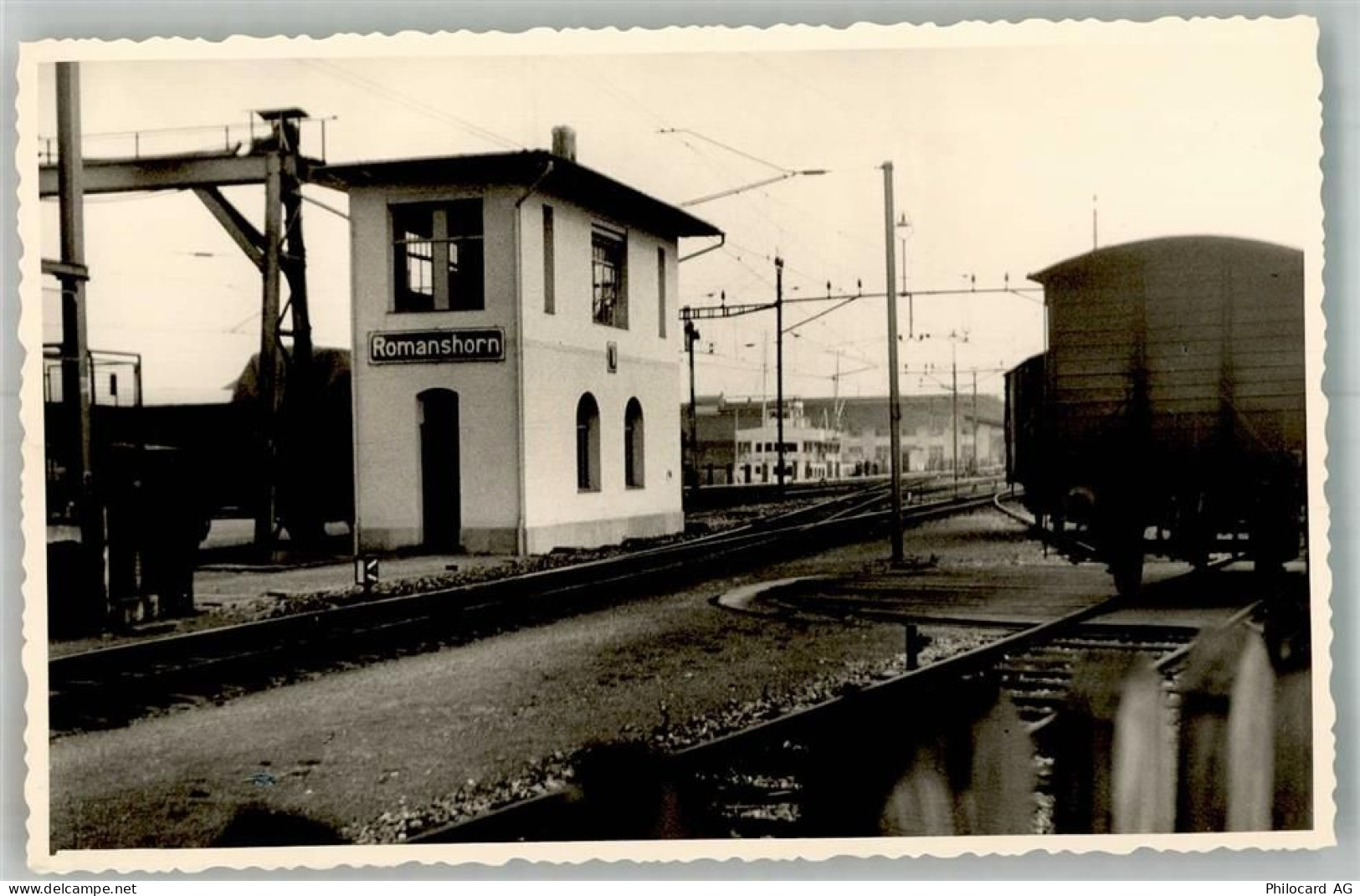 Romanshorn Bahnhof Stellwerk Bahnhof Schweiz Foto AK - 13666718