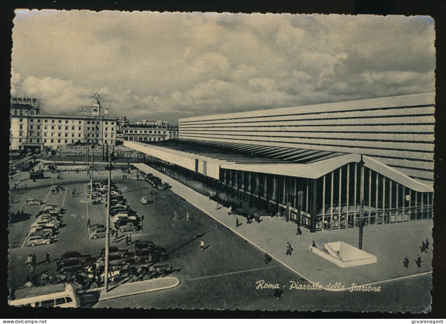 ROME   TERMINUS STATION SQUARE  LA PLACE DE LA GARE