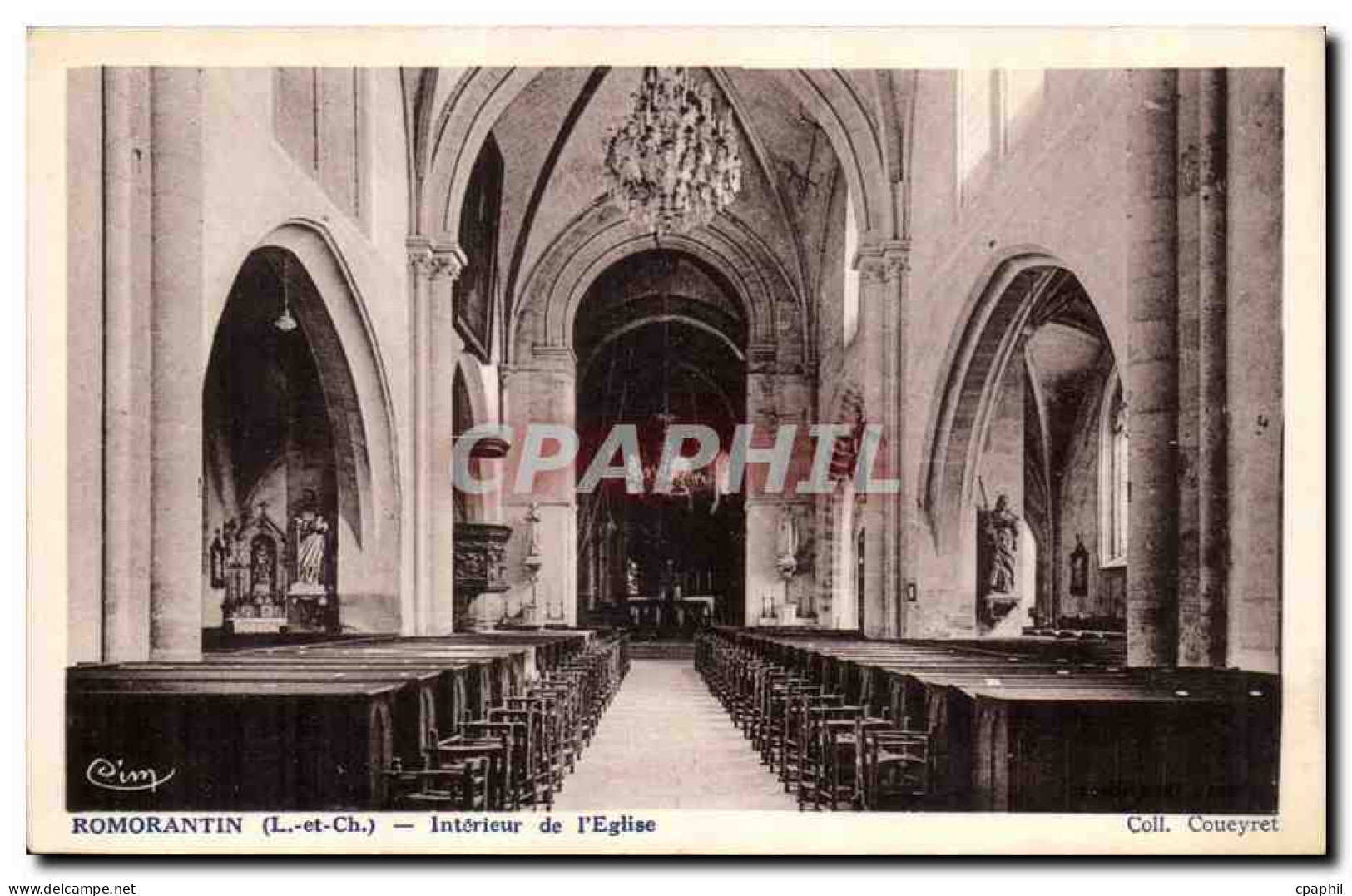 Romorantin CPA Interieur de l'eglise