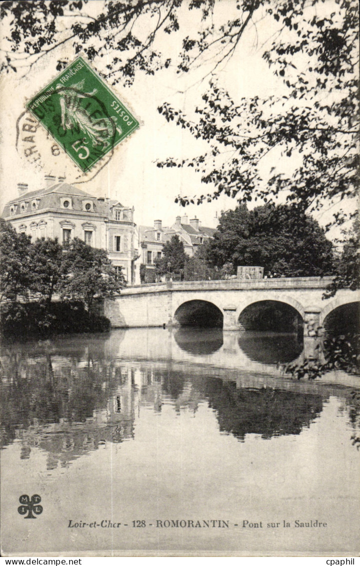 Romorantin CPA Pont sur la SAuldre