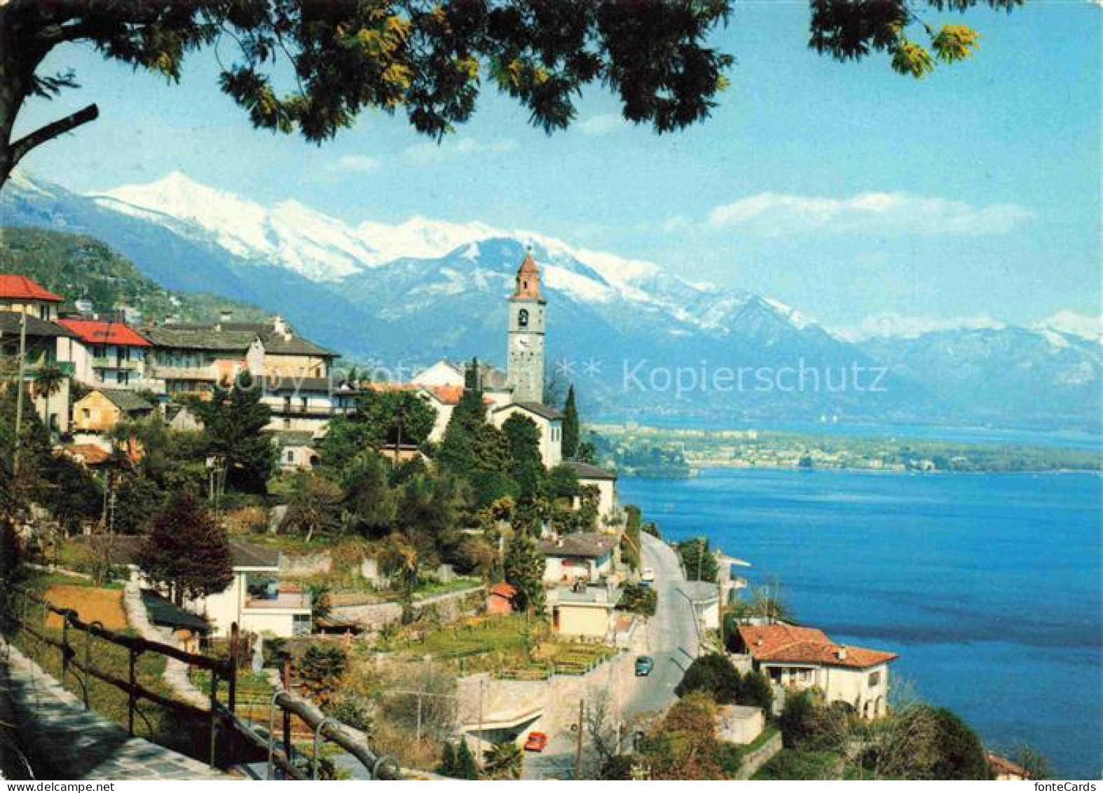 Ronco Ascona Locarno Lago Maggiore TI Panorama e Pizzo Vogorno