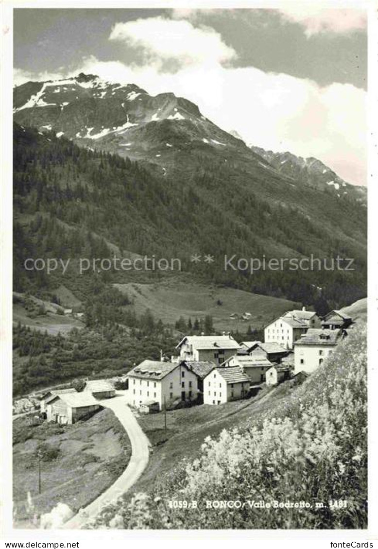 Ronco Bedretto 1480m Leventina TI Valle-Bedretto Bergdorf Alpenstrasse Bergpanor