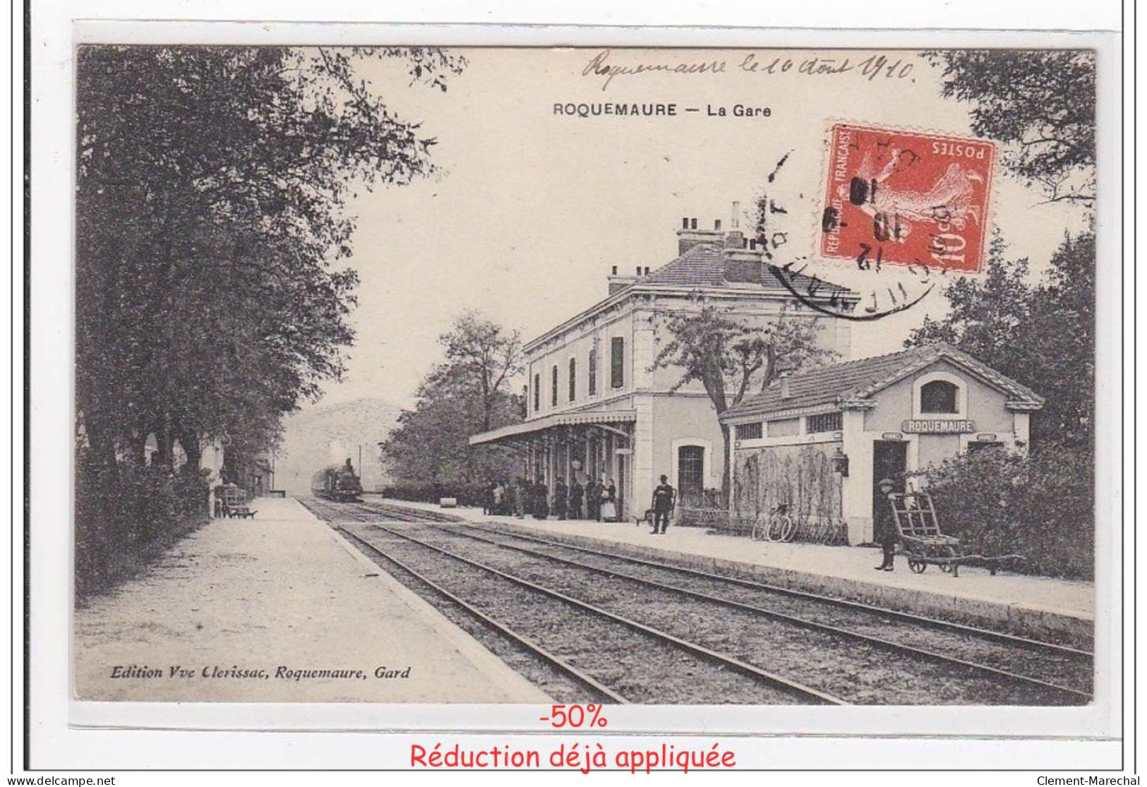 ROQUEMAURE : la gare (GARE) - etat