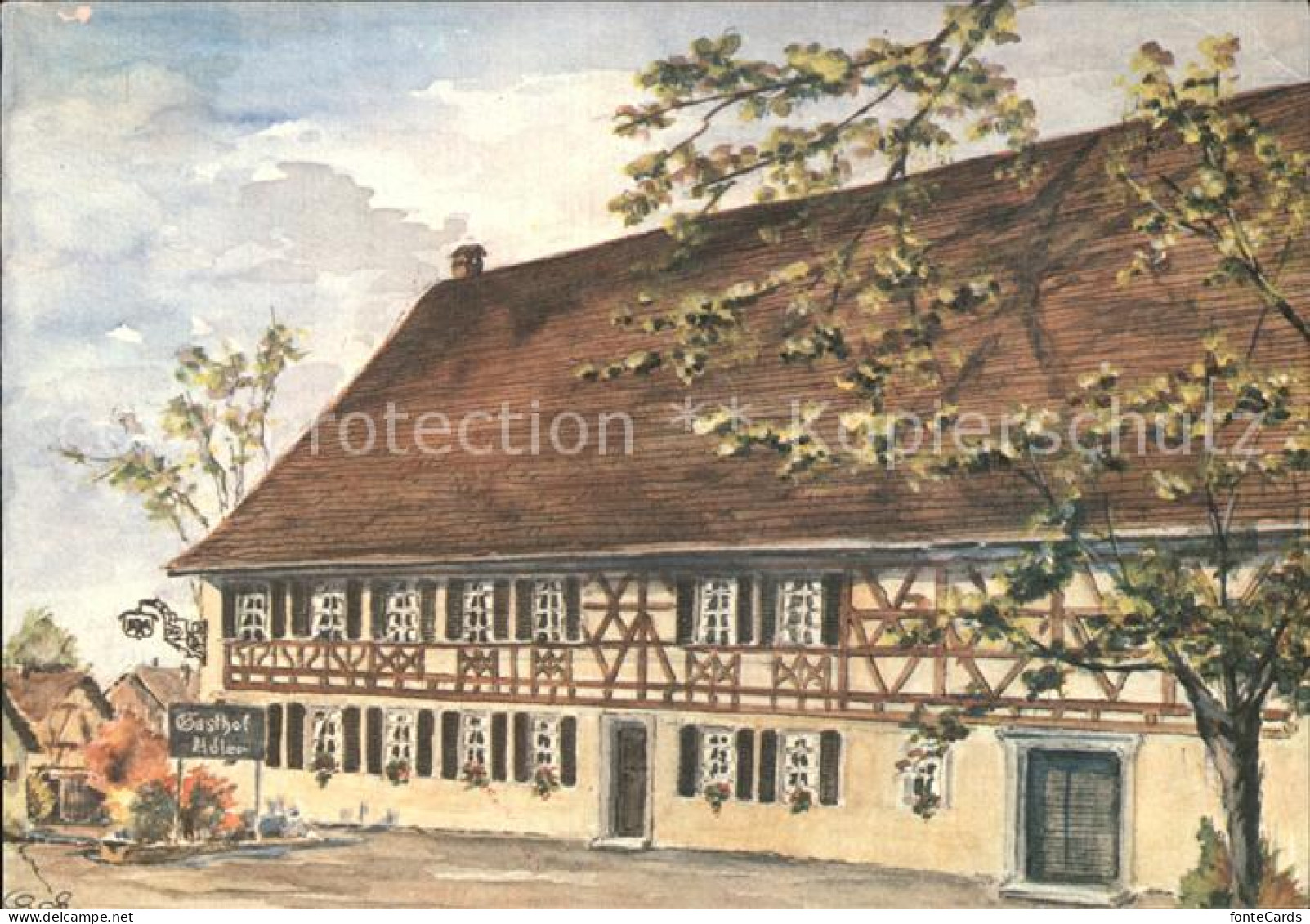 Rorbas Unterdorf Rotisserie Weinstube Adlerstuebli