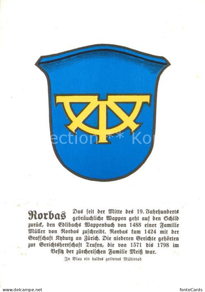 Rorbas ZH Wappen Chronik