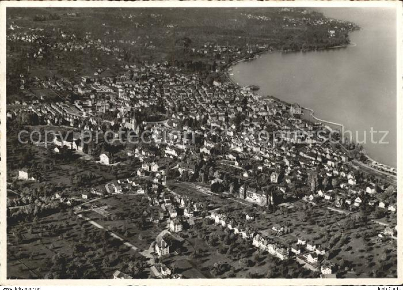 Rorschach Bodensee Fliegeraufnahme Bodensee