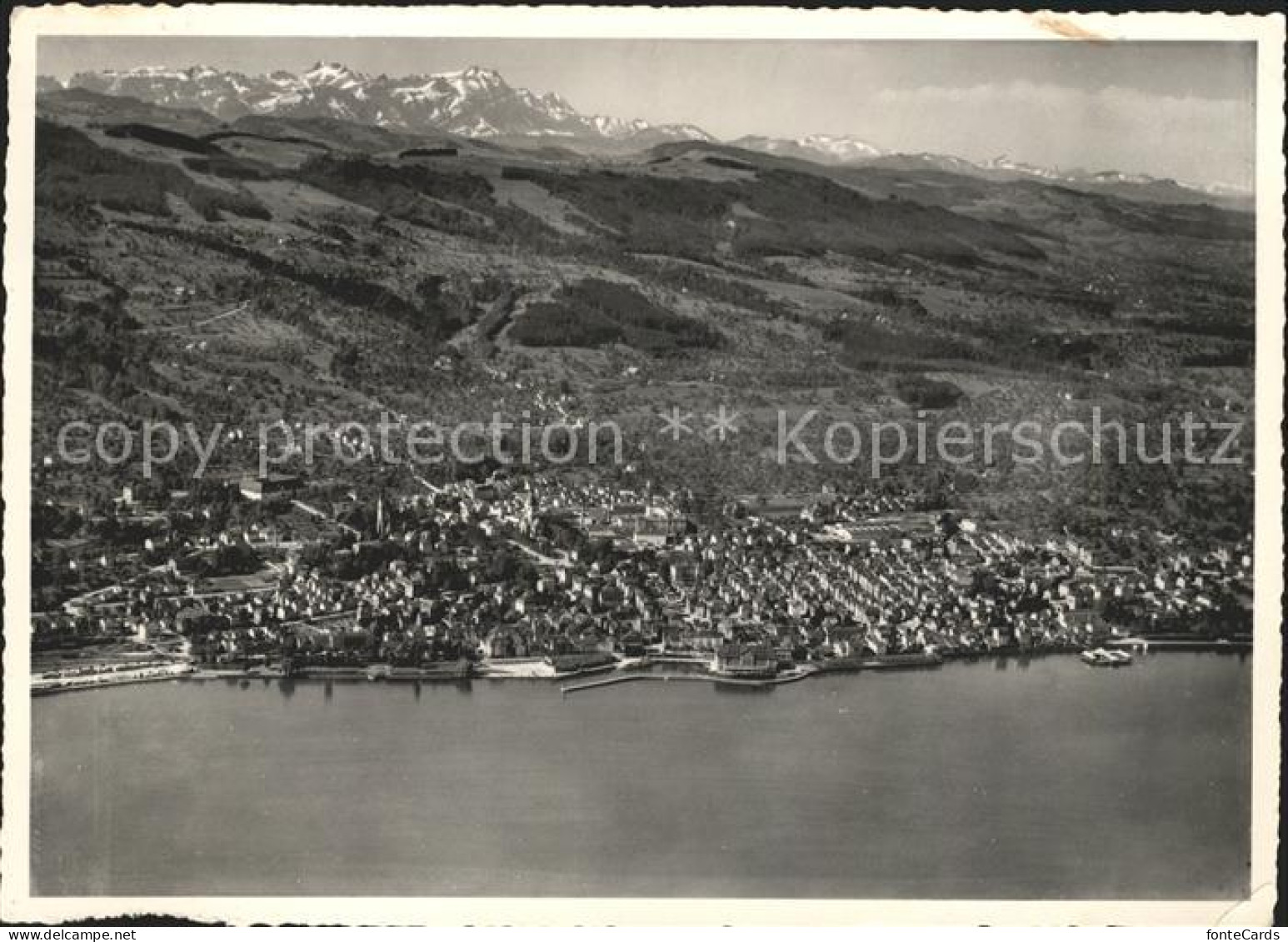 Rorschach Bodensee Fliegeraufnahme Bodensee Saentis