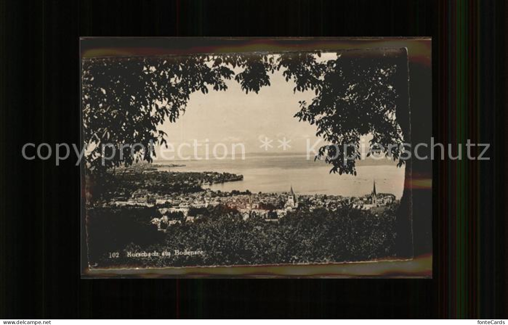 Rorschach Bodensee Panorama mit Bodensee