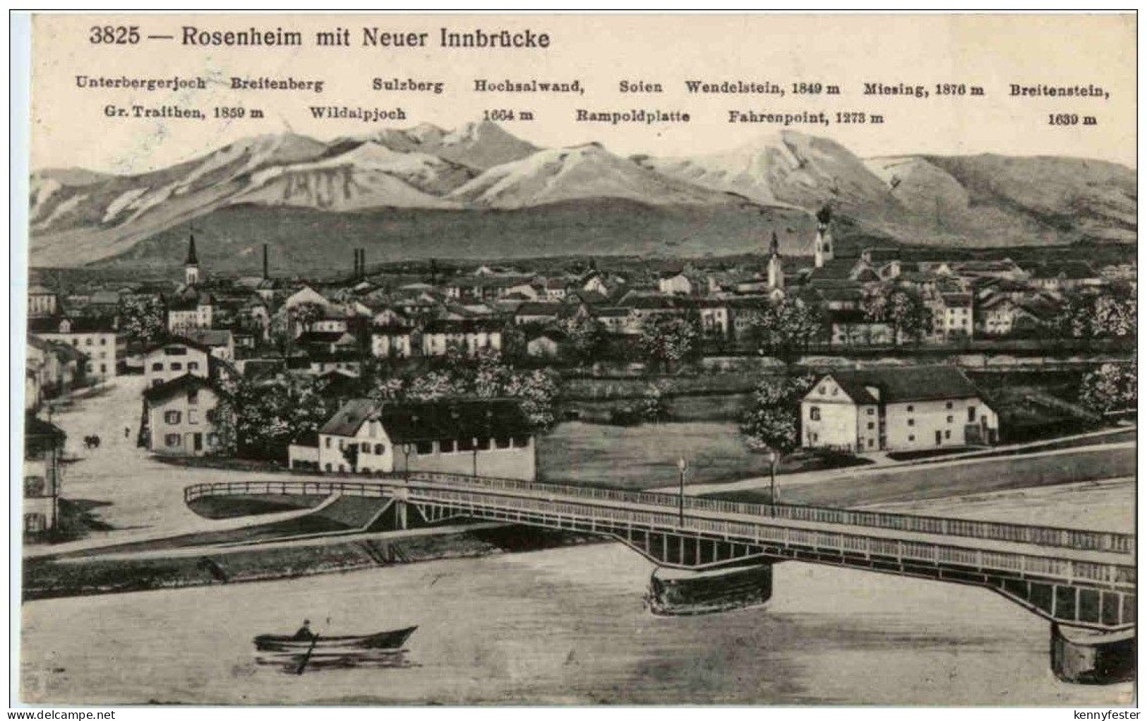 Rosenheim mit Neuer Innbrücke