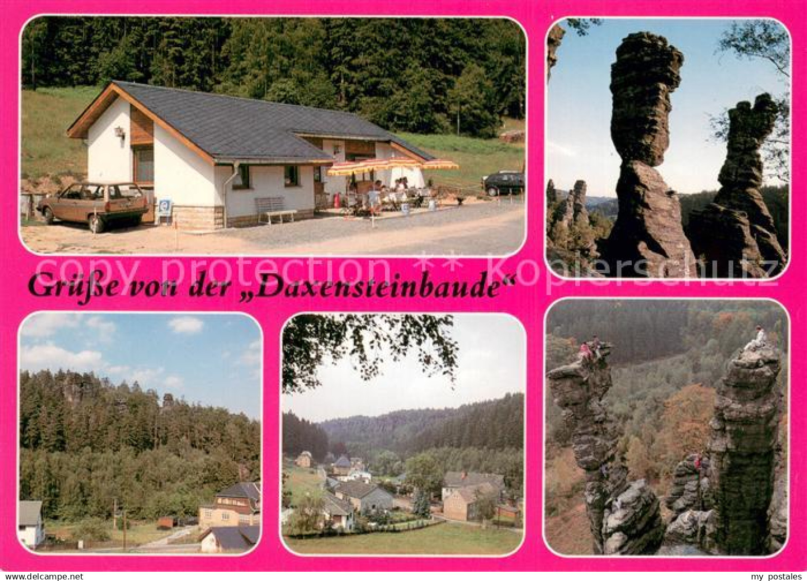 Rosenthal-Bielatal Daxensteinbaude Ottomuehle Saechsische Schweiz Felsformatione