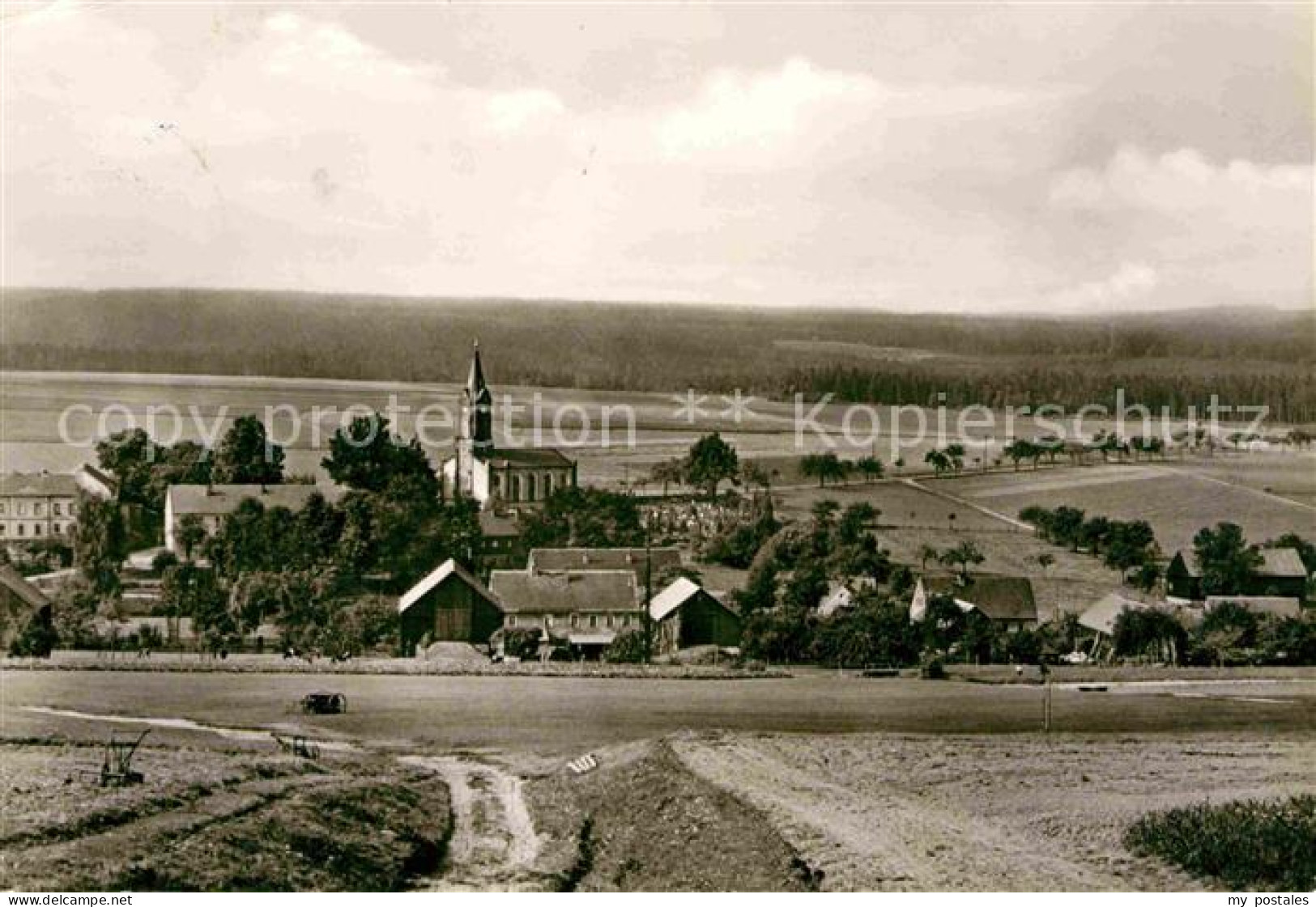 Rosenthal-Bielatal Ortsansicht mit Kirche