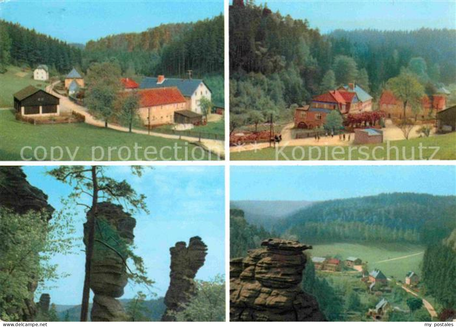 Rosenthal-Bielatal Ottomuehle im Bielatal Felsen Elbsandsteingebirge