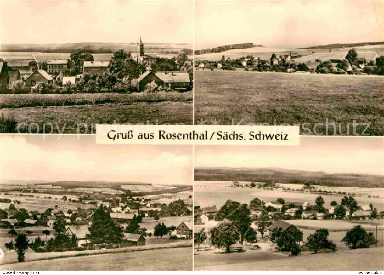 Rosenthal-Bielatal Teilansichten Landschaftspanorama