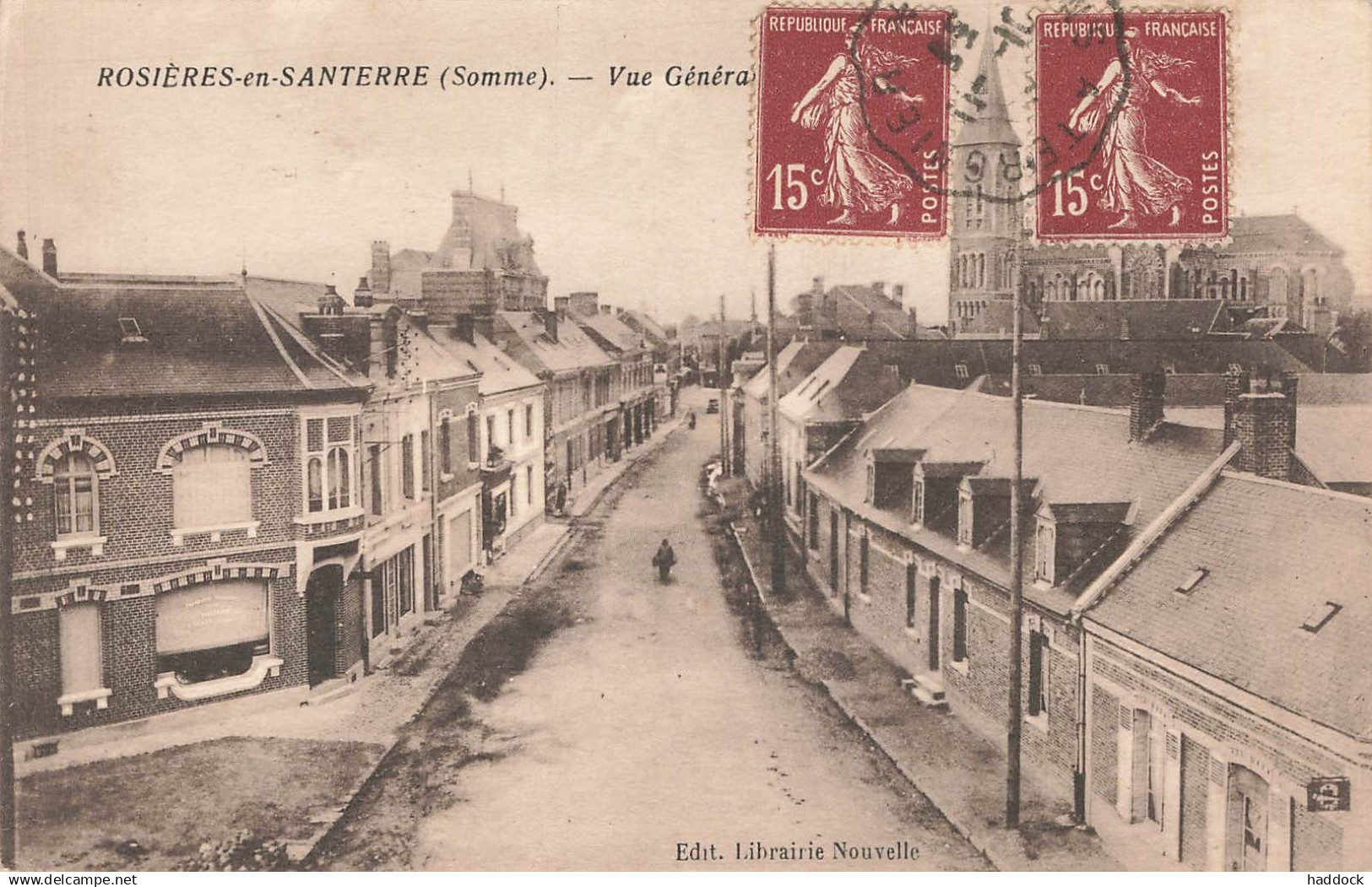 ROSIERES EN SANTERRE : VUE GENERALE