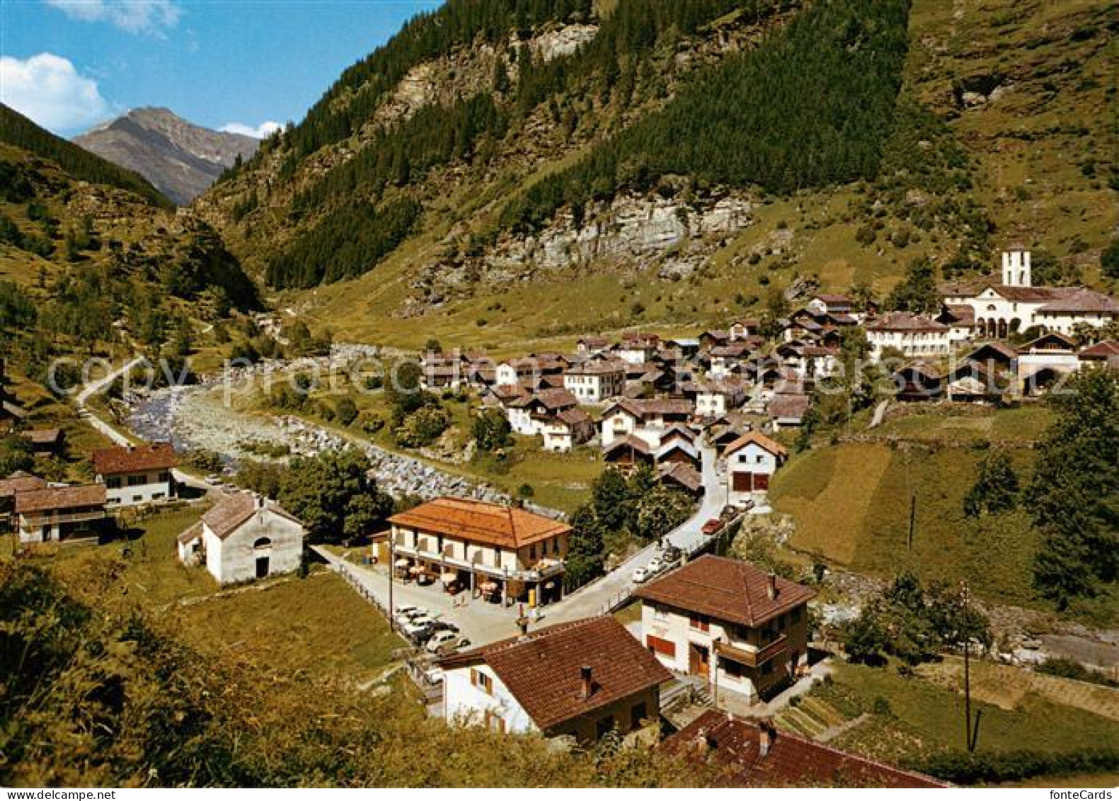 Rossa 1088m Moesa Vale Calanca GR Ortsansicht