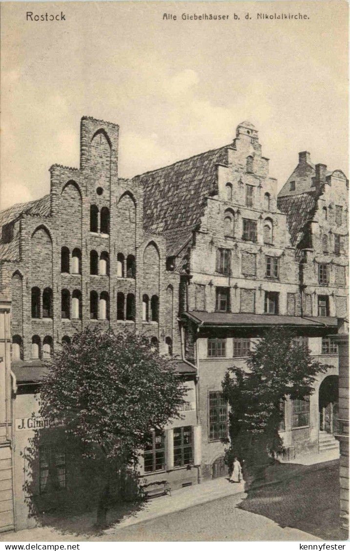 Rostock - Alte Giebelhäuser
