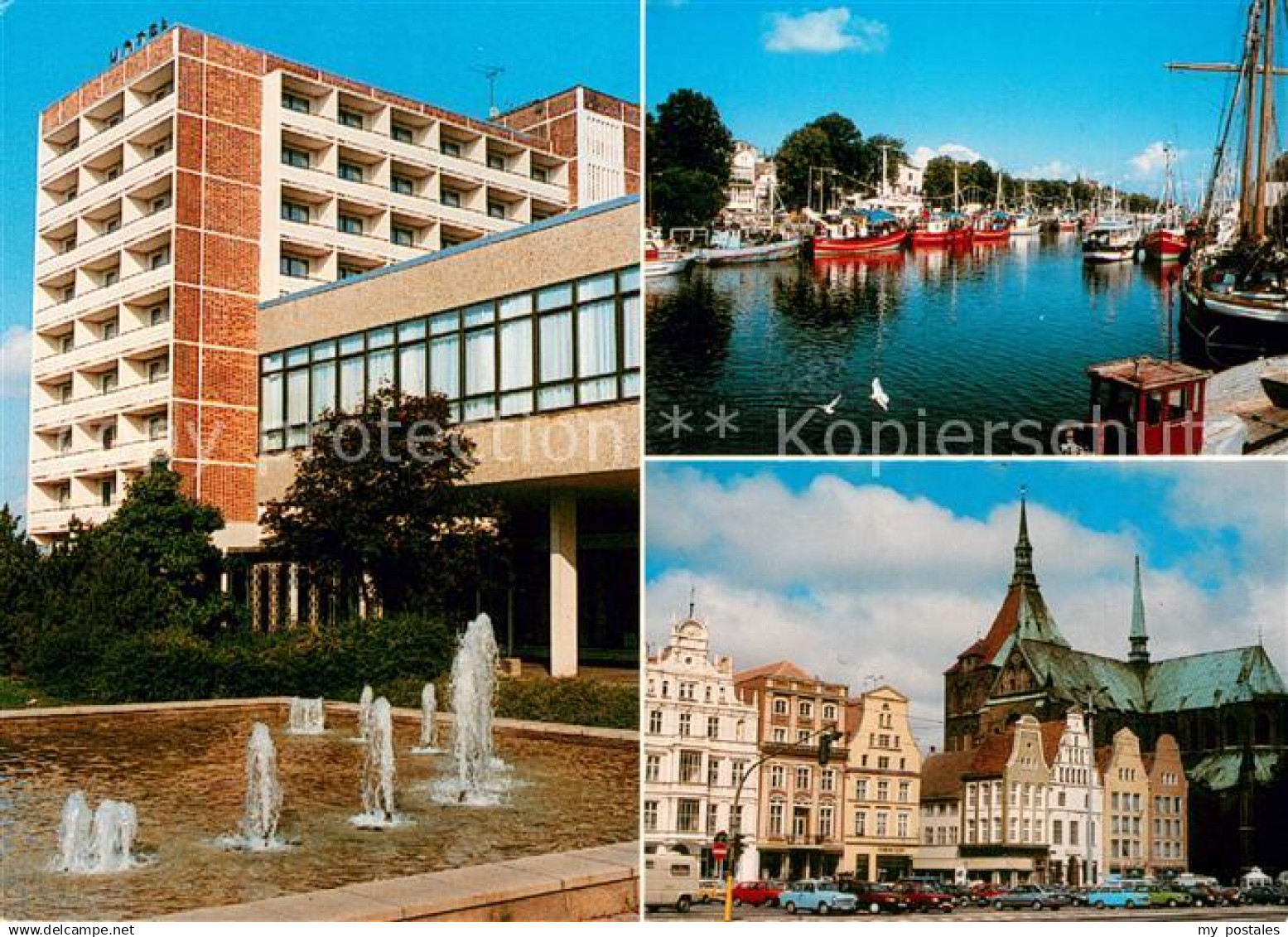 Rostock Radisson Hotel Rostock Hafen Wasserspiele Marktplatz