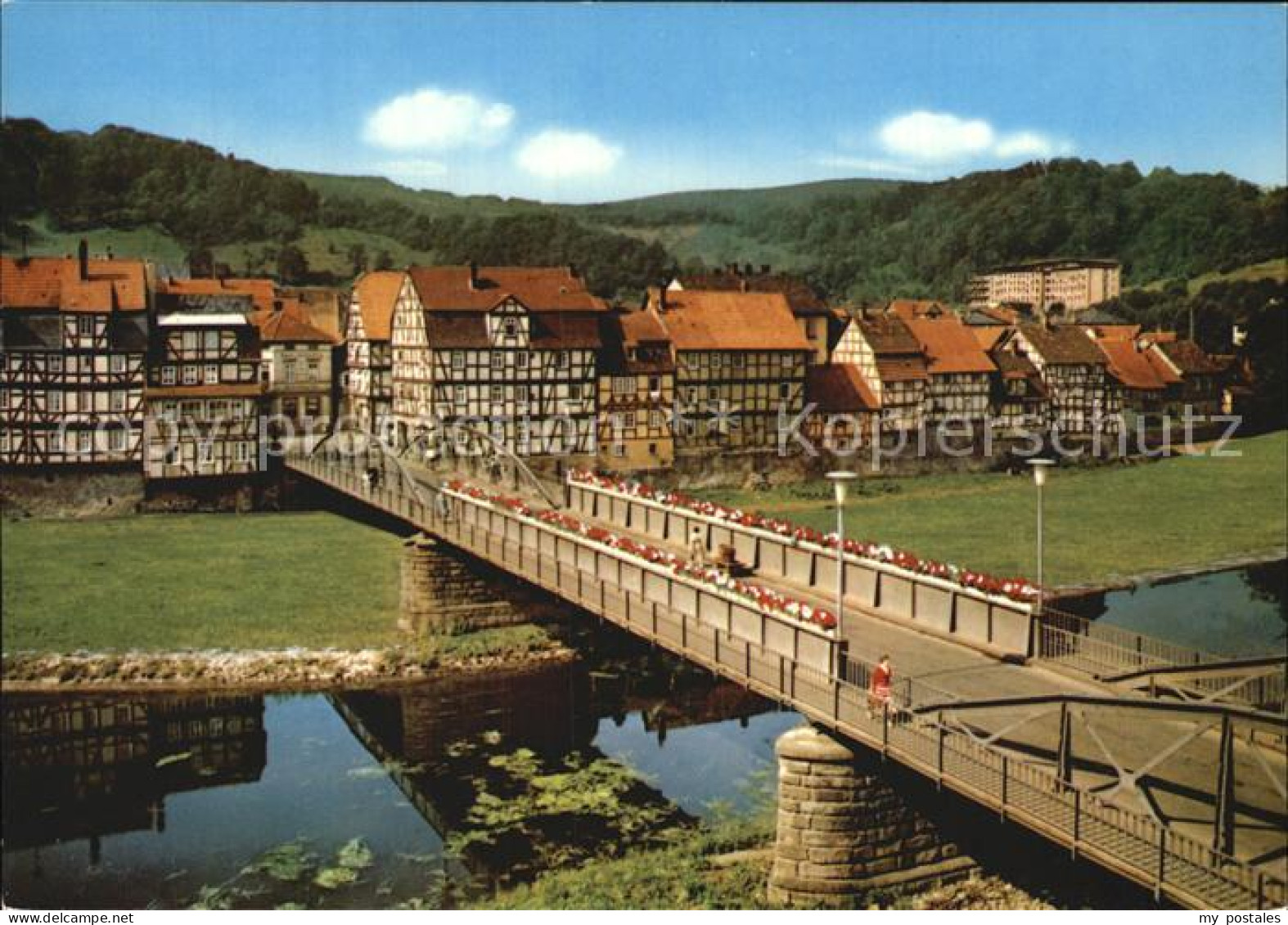 Rotenburg Fulda Fachwerkhaeuser an der Fulda