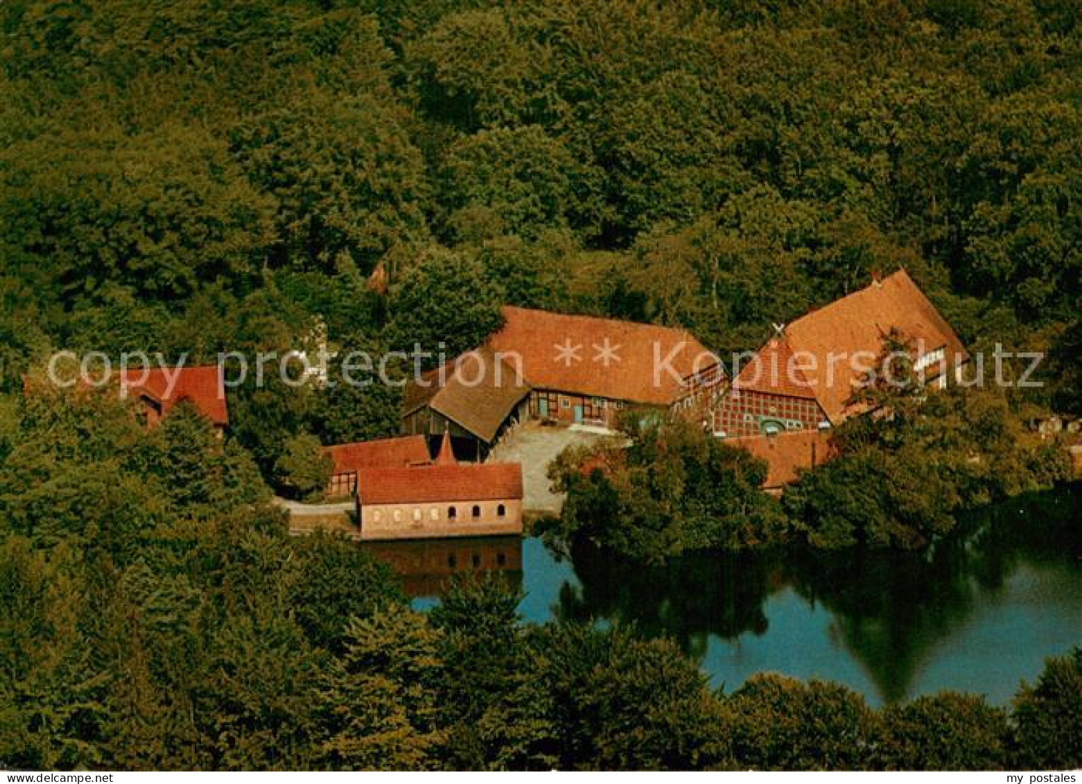 Rotenburg Wuemme Gaststaette Ahauser Muehle Fliegeraufnahme
