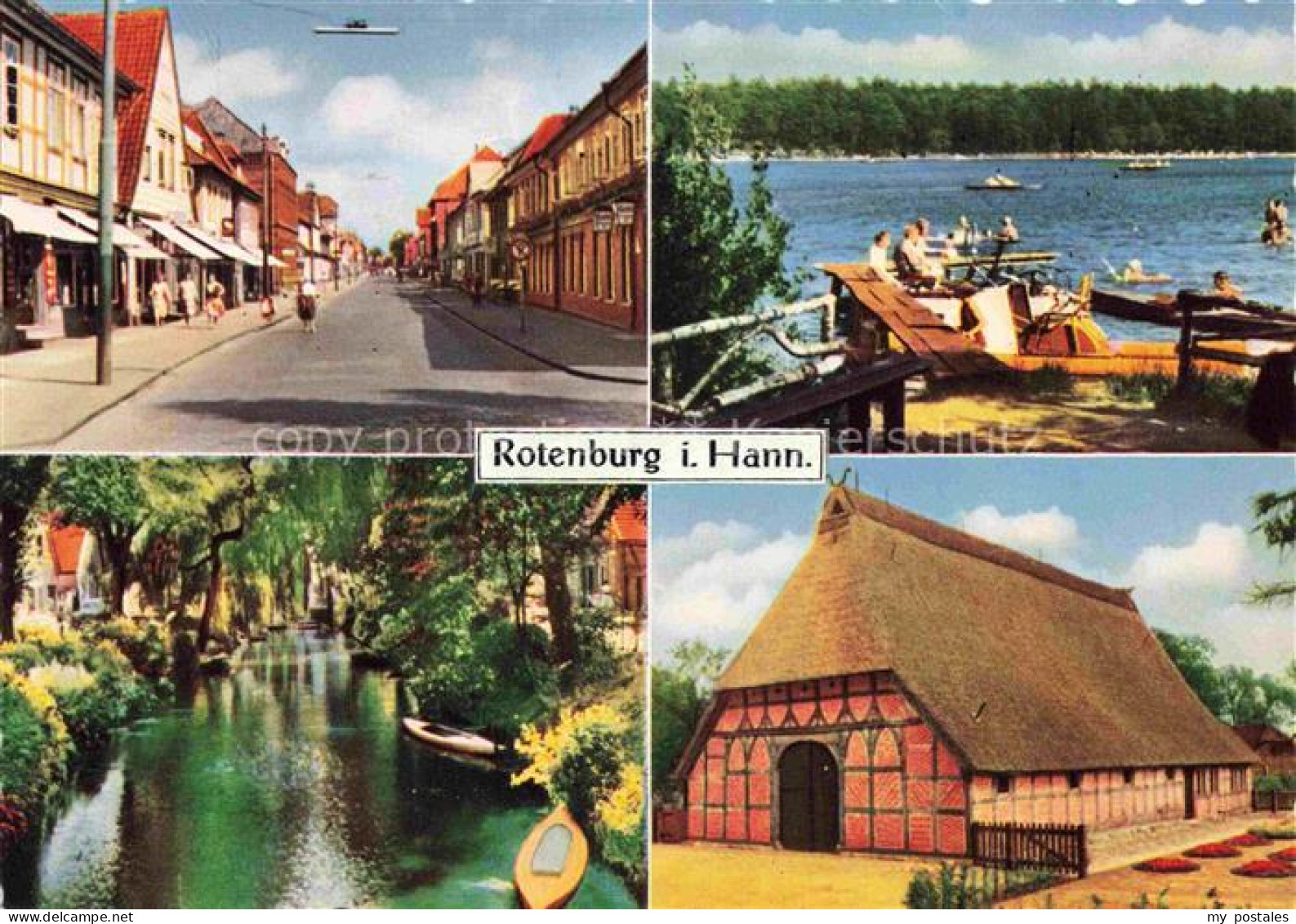 Rotenburg Wuemme Hannover Strassenpartie Strand Kanal Scheune