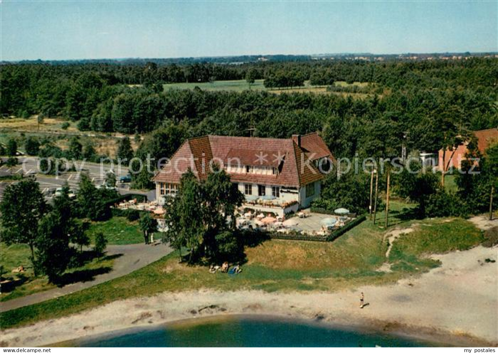 Rotenburg Wuemme Rasthaus Grundbergsee BAB Fliegeraufnahme