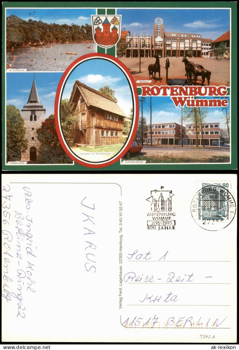 Rotenburg (Wümme) Bullensee, Markt, Speicher, Jugendherberge 1996