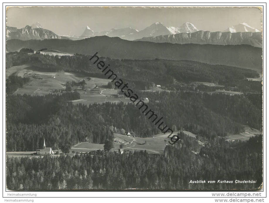 Röthenbach - Ausblick vom Kurhaus Chuderhüsi - Foto-AK Grossformat - Verlag Globetrotter GmbH Luzern