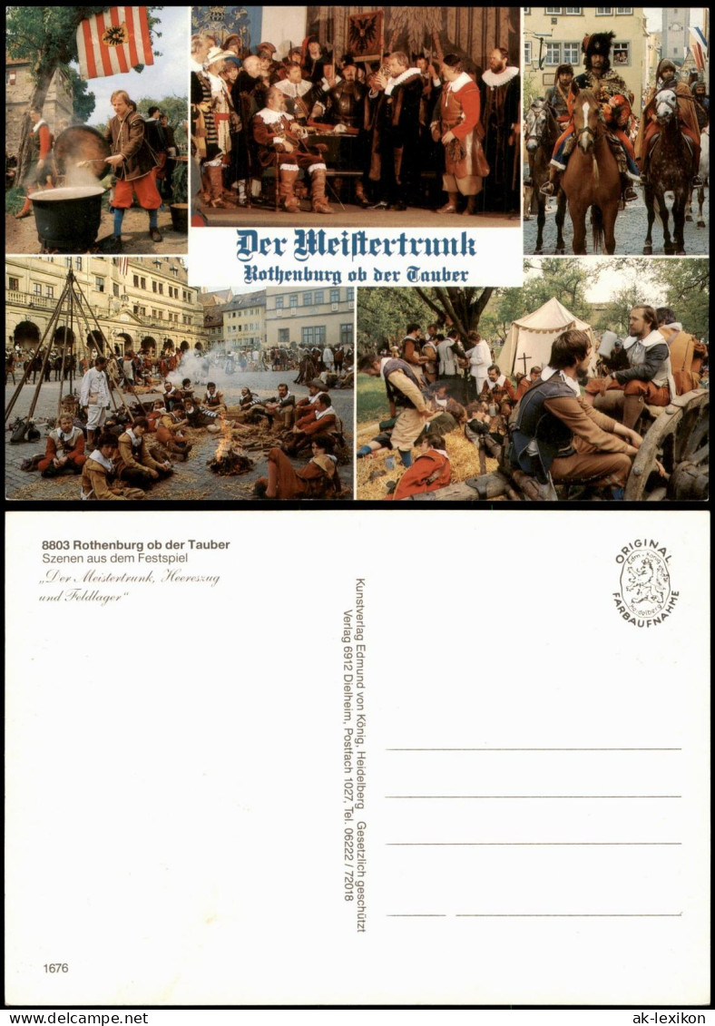 Rothenburg ob der Tauber Szenen aus Festspiel er Meistertrunk, Feldlager 1980