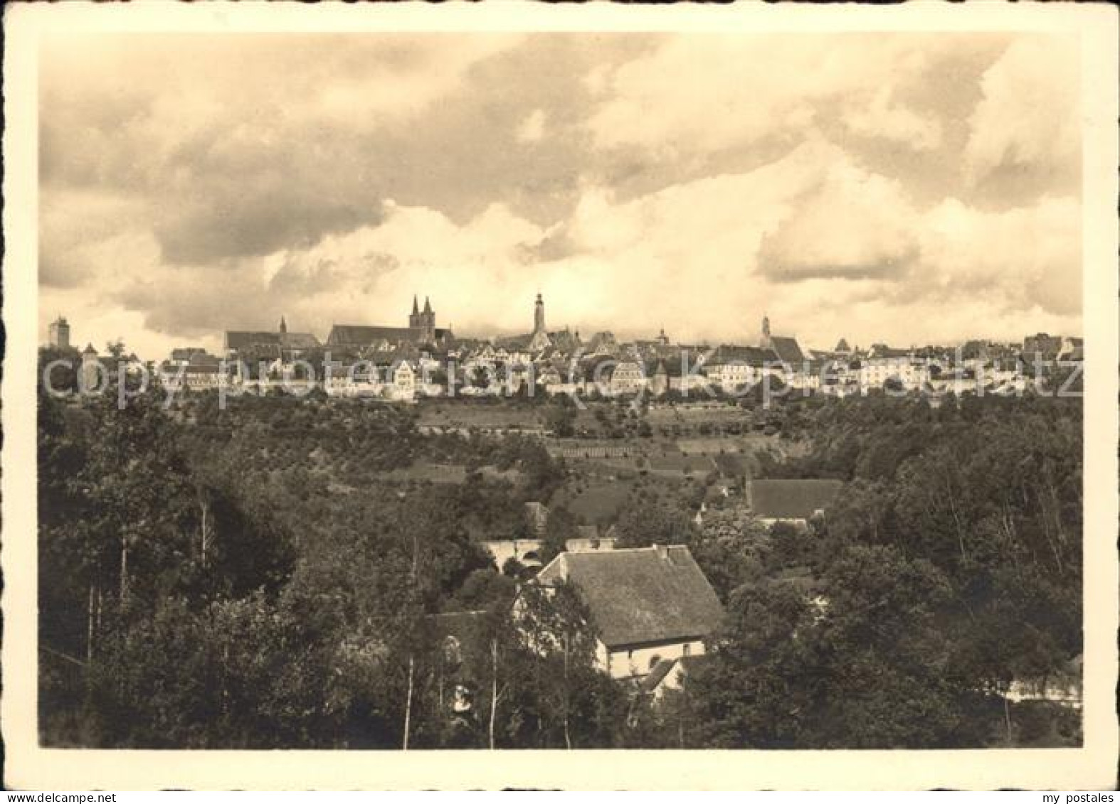 Rothenburg Tauber Aussicht auf Rothenburg