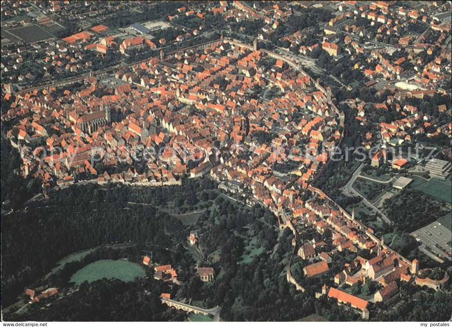 Rothenburg Tauber Fliegeraufnahme