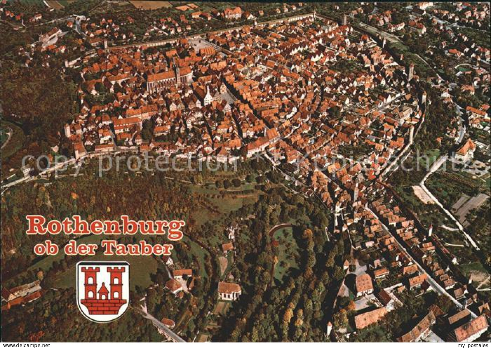 Rothenburg Tauber Fliegeraufnahme